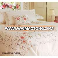 YUHUA delicated flower embroidery bedding