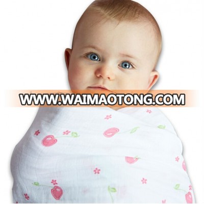 Yuhua baby cotton muslin swaddle blanket, baby muslin, baby blanket